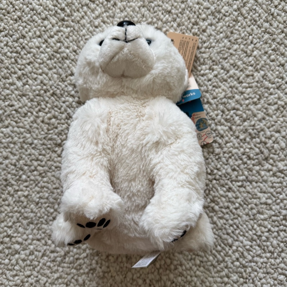 NWT Fahlo GPS Tracking Venture Polar Bear Plush Stuffed Animal - Picture 3 of 13